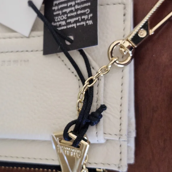 Aimee Kestenberg White Wallet with Gold Accents - Picture 4 of 8